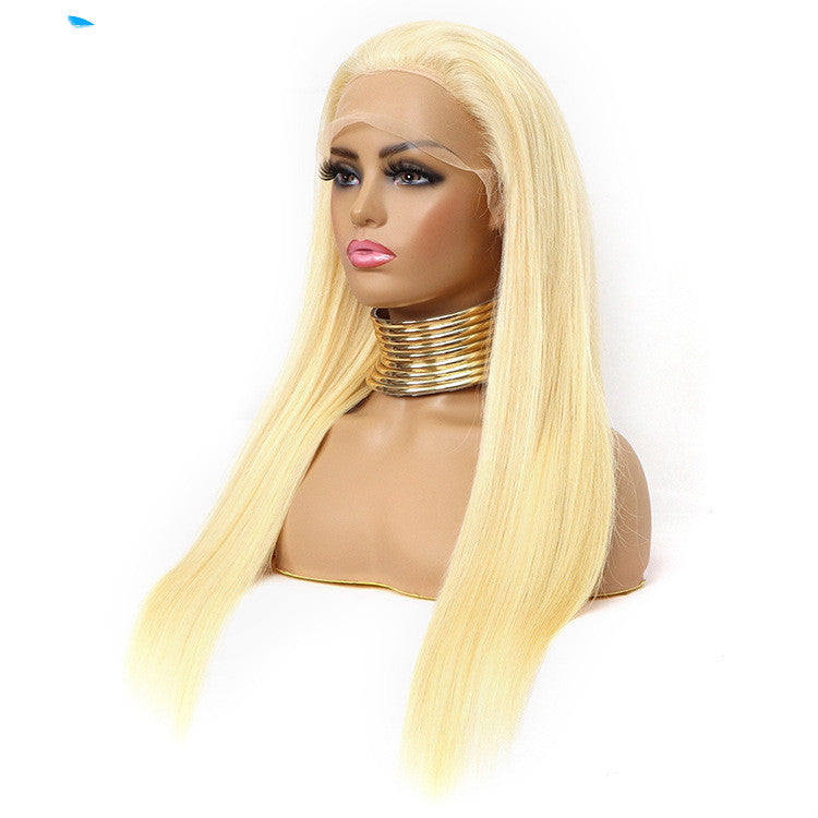Golden Long Straight Lace Front Wig
