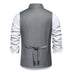 Solid Color European Size Oblique Placket Single-breasted Men's Suit Vest