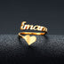 Customized Name Men Women Ring Personalized Love Heart Fashion Stainless Steel Rings Jewelry Valentine's Day Gifts