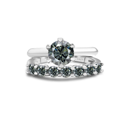 S925 Sterling Silver Moissanite Suit