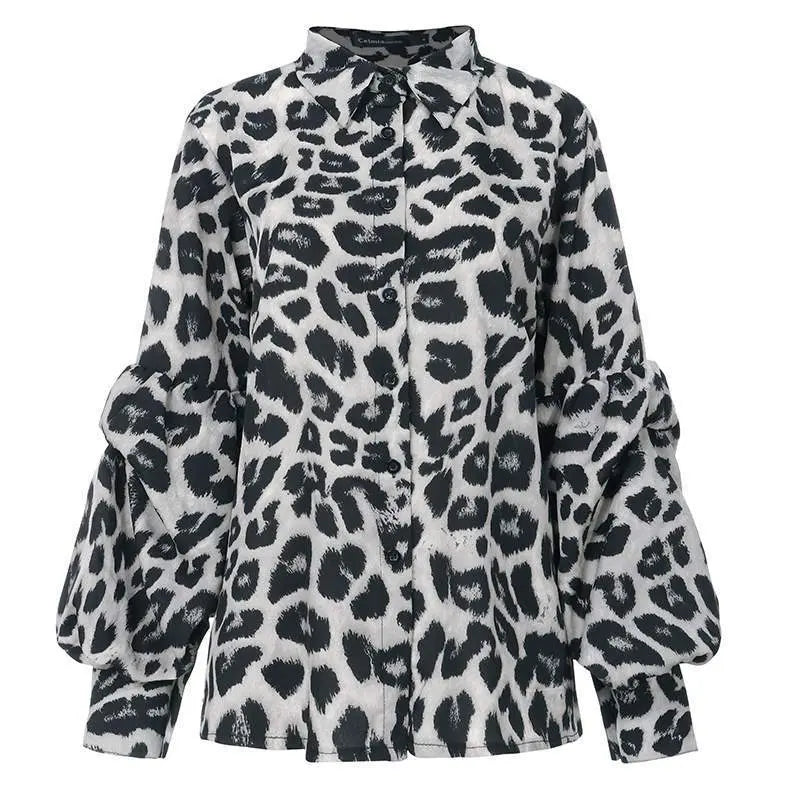 Women Sexy Leopard Print  Tops Douson Odeh