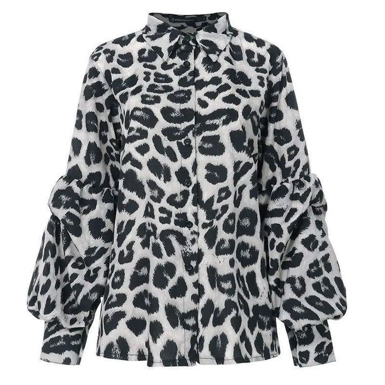 Women Sexy Leopard Print  Tops Douson Odeh