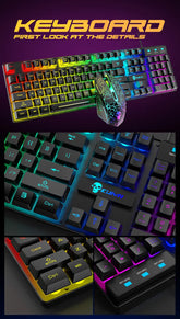 Kuiying T6RGB Luminous Keyboard And Mouse Set Douson Odeh