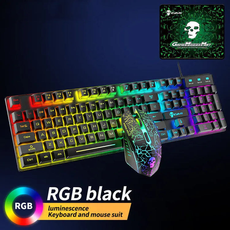 Kuiying T6RGB Luminous Keyboard And Mouse Set Douson Odeh
