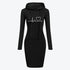 Autumn Winter Women Hoodies Sweatshirts Long-sleeved Dress Douson Odeh