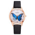 Gaiety Brand Women Watches Luxury Removable Rhinestone Butterfly Watches Ladies Leather Dress Ladies Wrist Watches Female Clock Douson Odeh