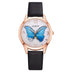 Gaiety Brand Women Watches Luxury Removable Rhinestone Butterfly Watches Ladies Leather Dress Ladies Wrist Watches Female Clock Douson Odeh