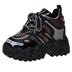 Women Chunky Sneakers Fashion Thick Bottom Lace Up Platform Shoes Douson Odeh