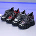 Women Chunky Sneakers Fashion Thick Bottom Lace Up Platform Shoes Douson Odeh