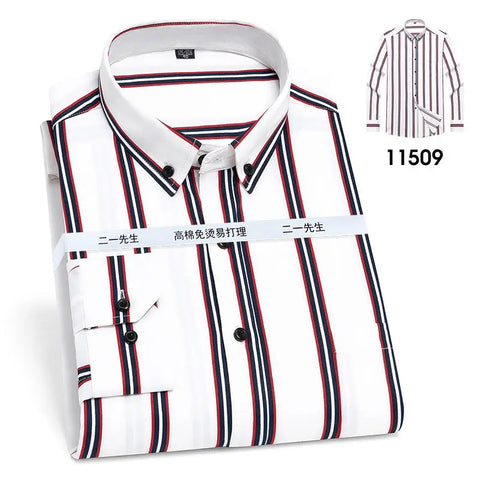 Vertical Stripes Business Casual Shirt Men Douson Odeh
