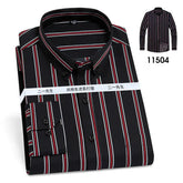 Vertical Stripes Business Casual Shirt Men Douson Odeh