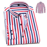 Vertical Stripes Business Casual Shirt Men Douson Odeh