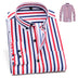 Vertical Stripes Business Casual Shirt Men Douson Odeh