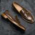 Men Casual Shoes Leather Loafers Business Dress Formal Shoes Douson Odeh