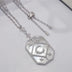 Xingyue Square Necklace Adjustable Length 925 Silver With Micro Diamonds
