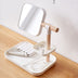 Desktop Cosmetics Storage Box Makeup Brush Lipstick Mask Skin Care Products With Mirror Dressing Table Finishing Rack