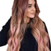 Brown Pink Big Wave Long Curly Hair Cross Border  Women''s Wigs Cosplay Party Wigs