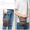 Men's Waist Bag New Messenger Bbag Shoulder Bag Men's Bag Leather Men Bags First Layer Leather Large Screen Mobile Phone Bag