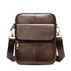Men's Waist Bag New Messenger Bbag Shoulder Bag Men's Bag Leather Men Bags First Layer Leather Large Screen Mobile Phone Bag
