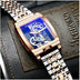 Transparent Full Hollow Flywheel Mechanical Men's Watch Waterproof Watch