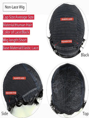 Brazilian Straight Black 100 Real Hair 30Inch Long Bangs Wig