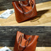 Simple Oil Wax Leather Messenger Shoulder Bags Women's High Capacity Portable Tote Bag