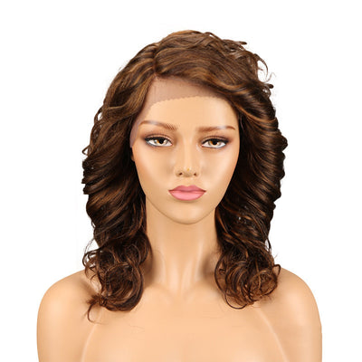 Long Curly Lace Front Human Hair Wig