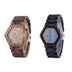 LED Display Wooden Watch Men Wristwatches Wood Night Vision Douson Odeh