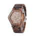 LED Display Wooden Watch Men Wristwatches Wood Night Vision Douson Odeh