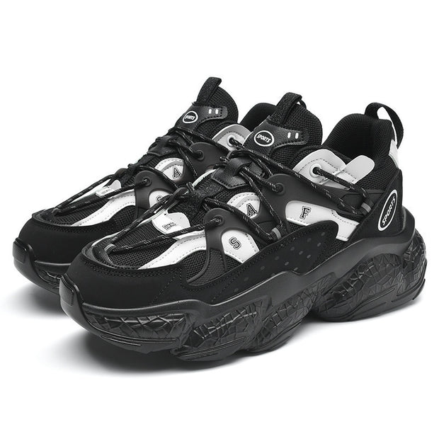 Ins Super Fire Paris Old Shoes Men And Women Trend Korean Version Of The Wild Net Red Putian Poisonous Thick-soled Casual Sneakers