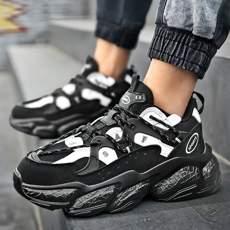 Ins Super Fire Paris Old Shoes Men And Women Trend Korean Version Of The Wild Net Red Putian Poisonous Thick-soled Casual Sneakers Douson Odeh