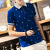 Short Sleeve T-shirt Men''s One Summer Men''s Thin Polo Shirt Fawn Print Lapel T-Shirt Large Douson Odeh