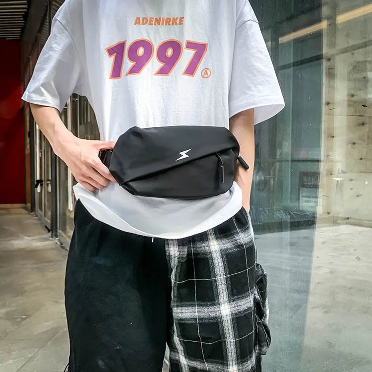 Unisex Casual Travel Fanny Pack Waterproof Waist Bag for Men Lightweight Man Belt Pouch Phone Pocket Men&