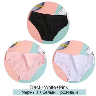 Women Underpants Solid Girls Briefs Sexy Female Lingerie M-XL Comfort Underwear Douson Odeh