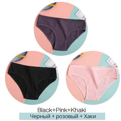 Women Underpants Solid Girls Briefs Sexy Female Lingerie M-XL Comfort Underwear Douson Odeh