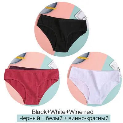 Women Underpants Solid Girls Briefs Sexy Female Lingerie M-XL Comfort Underwear Douson Odeh