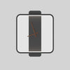 Nordic Wall Lamp Bedroom Bedside Lamp Clock Modeling Lamp