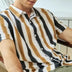 Shirt Printing Casual Men's Short-sleeved Shirt Lapel Top Men Douson Odeh