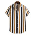 Shirt Printing Casual Men's Short-sleeved Shirt Lapel Top Men Douson Odeh