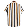 Shirt Printing Casual Men's Short-sleeved Shirt Lapel Top Men