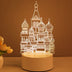 3D Acrylic LED Night Light USB Neon Lamp for Home Decor & Gifts