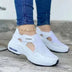 Large Size Thick Bottom Wedge Heel Velcro Casual Shoes Breathable Sneakers Women Douson Odeh
