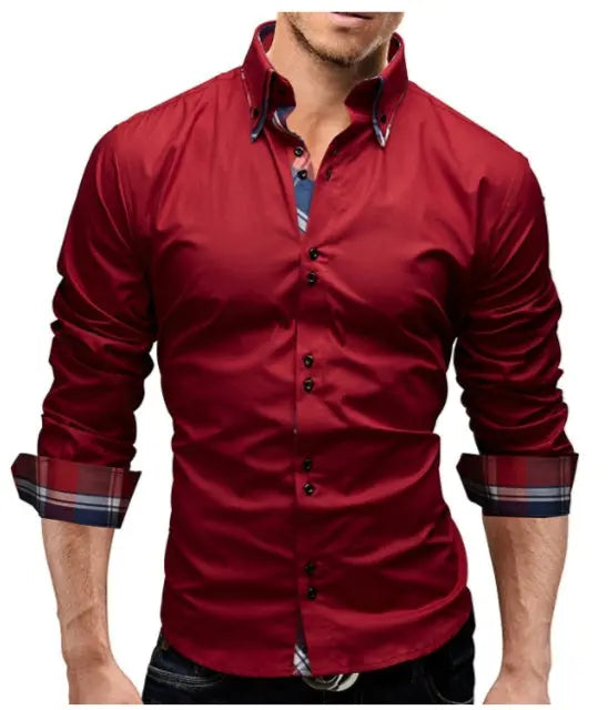 Classic Inner Slim Men Shirt Douson Odeh