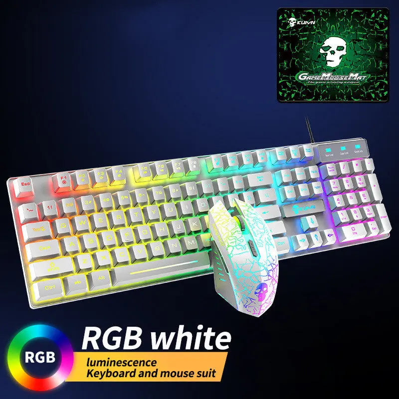Kuiying T6RGB Luminous Keyboard And Mouse Set Douson Odeh