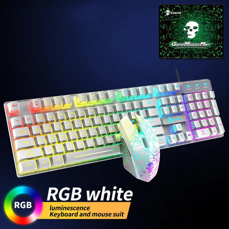 Kuiying T6RGB Luminous Keyboard And Mouse Set Douson Odeh