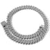 Men's Bar Cuban Necklace Hiphop Copper Set Zircon Necklace