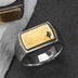 Nordic Viking Ring Silver Inlaid Copper