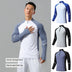 Stand Collar Half Zip Solid Color Workout Clothes Training Men Douson Odeh