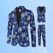 Men's Casual Printing Suit Vest Trouser Suit