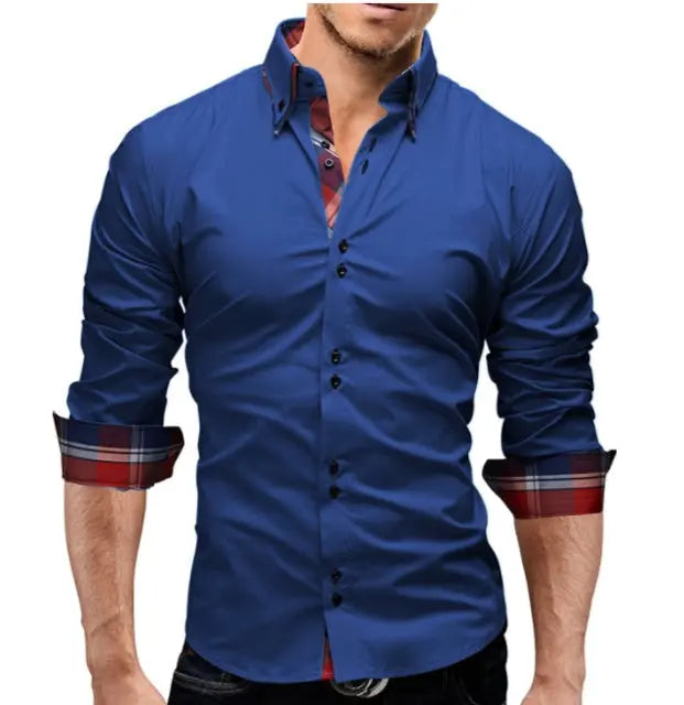Classic Inner Slim Men Shirt Douson Odeh